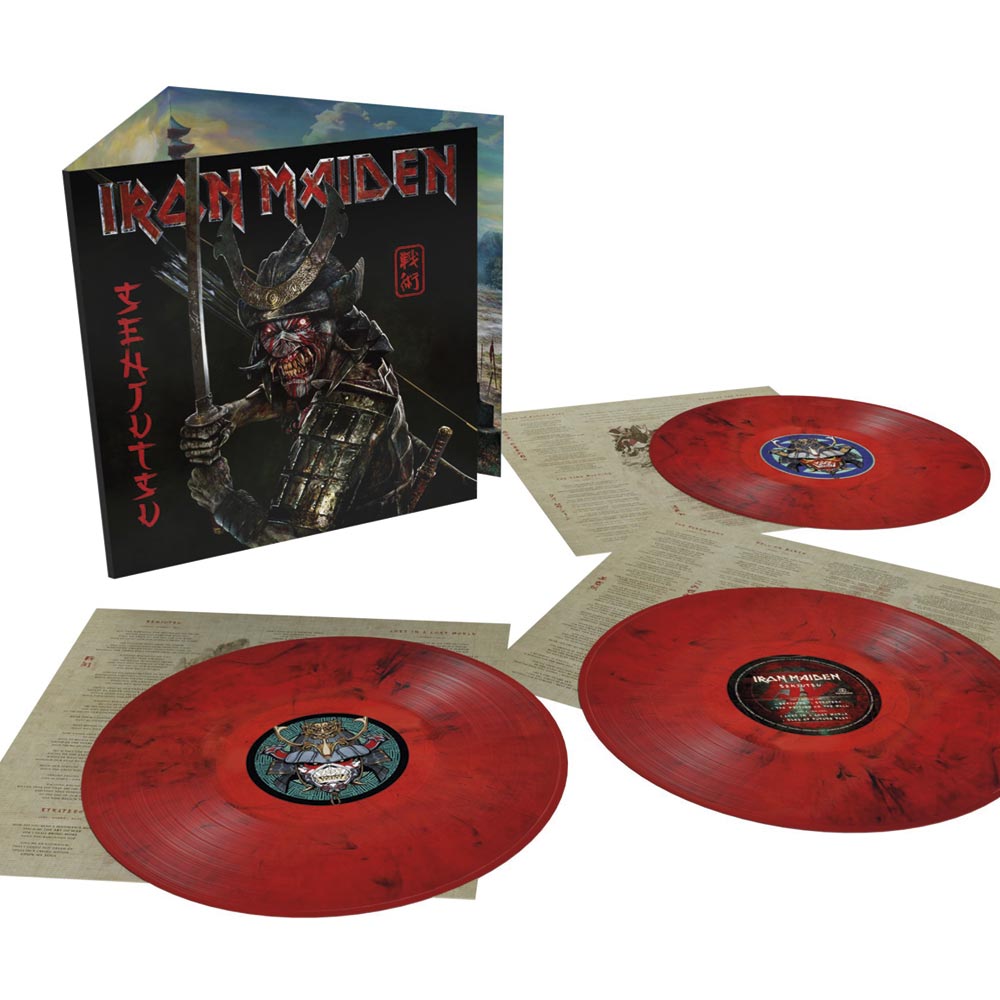 Iron Maiden – Senjutsu Ed. Limitada; Vinilo Triple (Red and Black Marble) -  Disqueriakyd